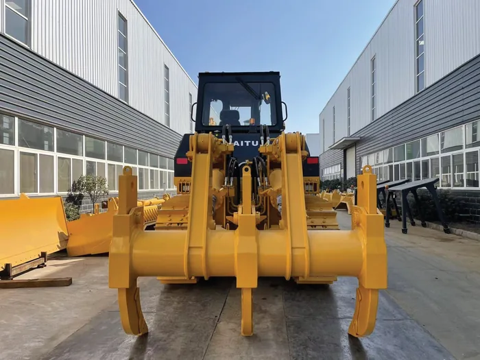 Heavy plant equipment at a Breath Communications Ltd yard